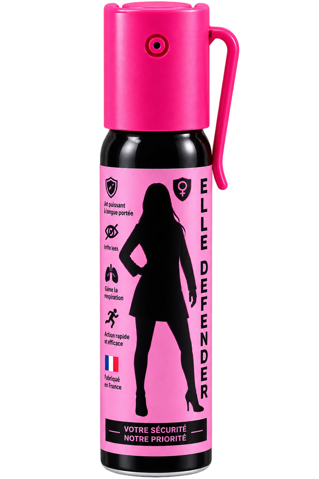 C.D – Aérosol elle defender gel poivre rose 25ml