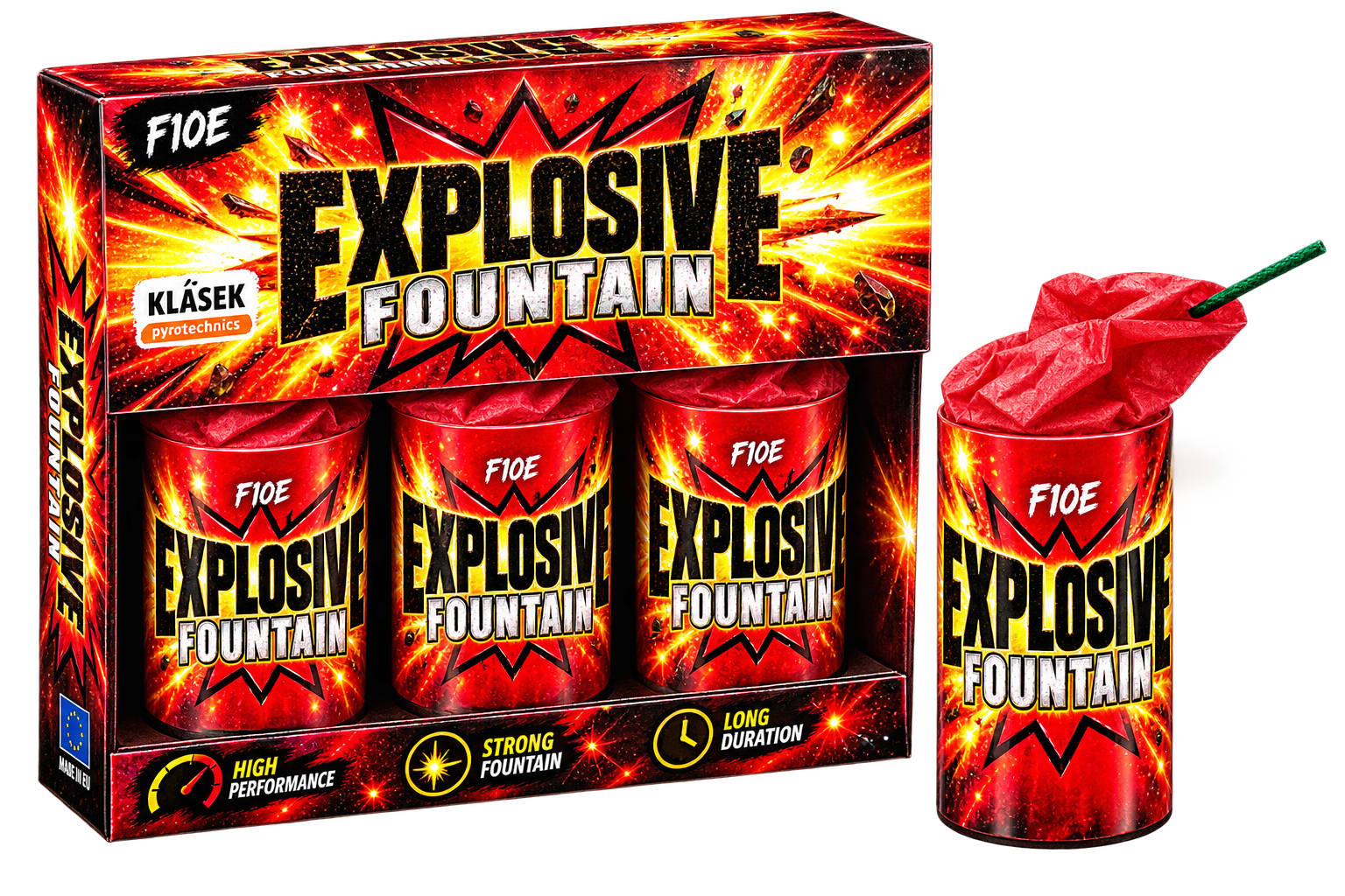 K.P – Paquet de 3 fontaines explosive
