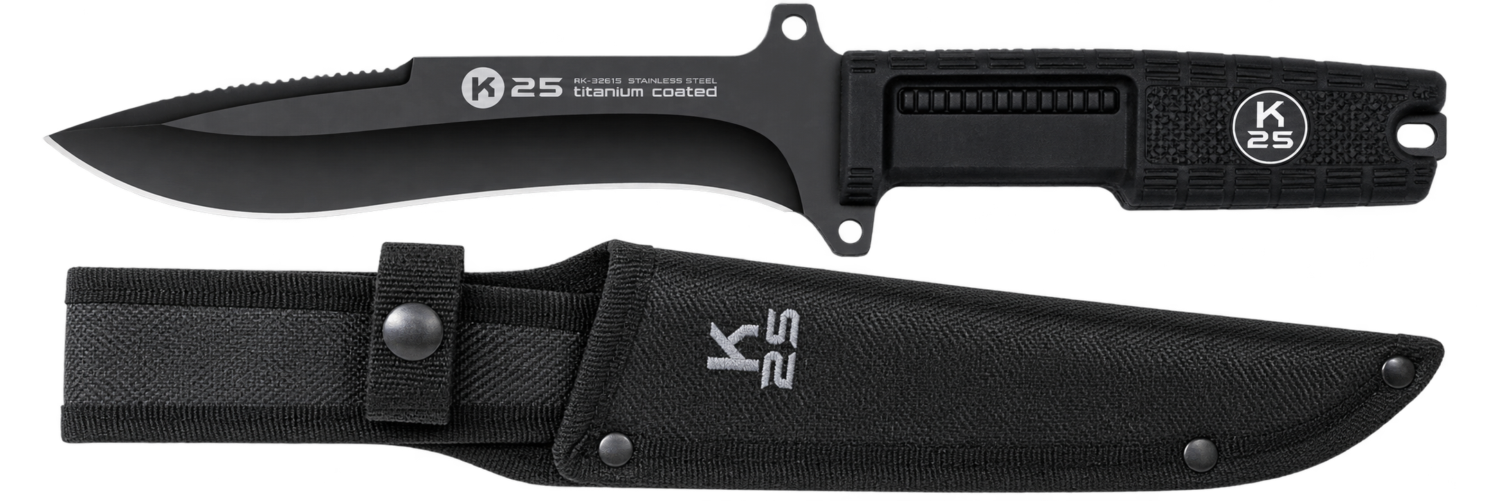 K25 – Couteau full tang. revêtu titane