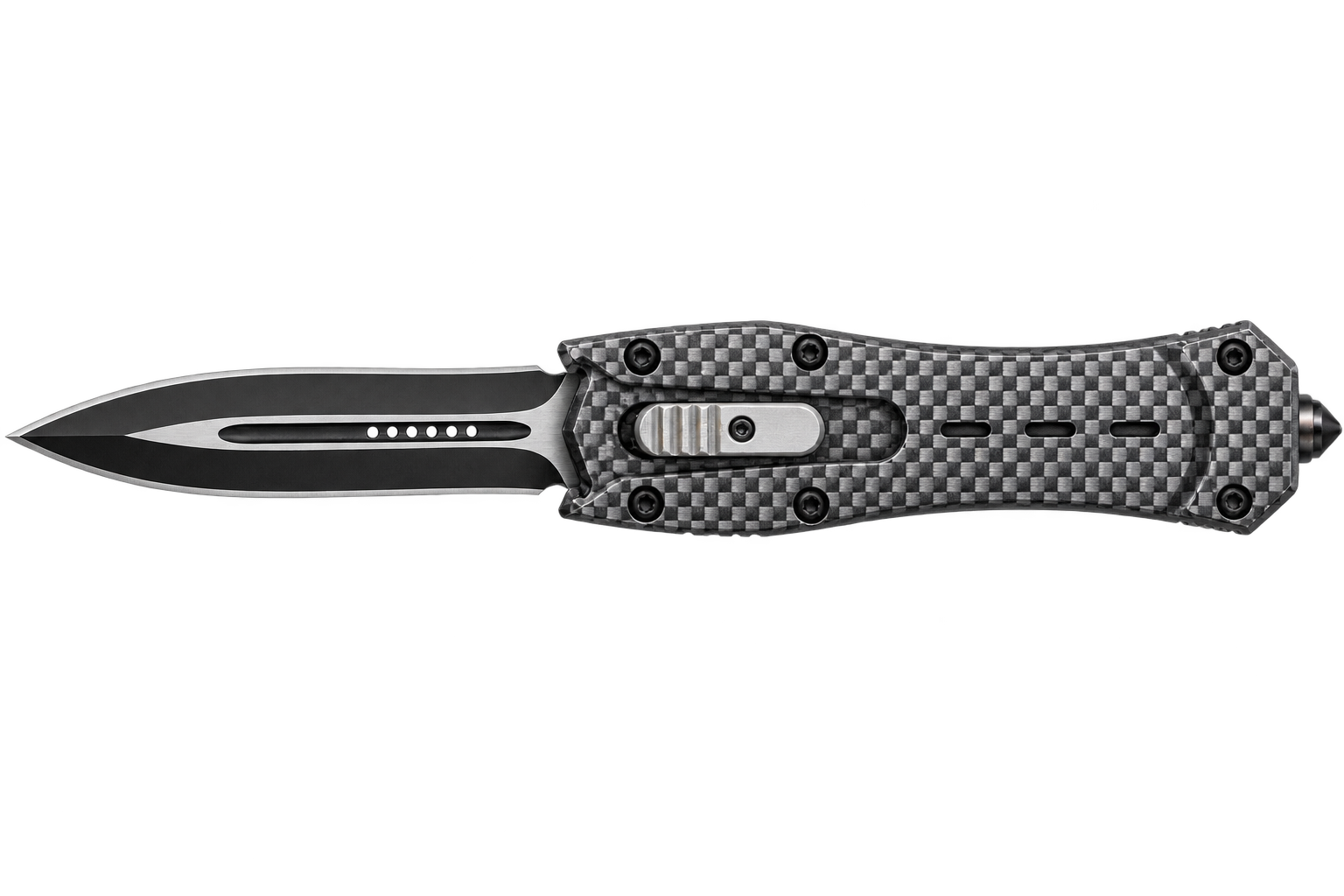 K25 – Couteau automatique OTF manche carbonne