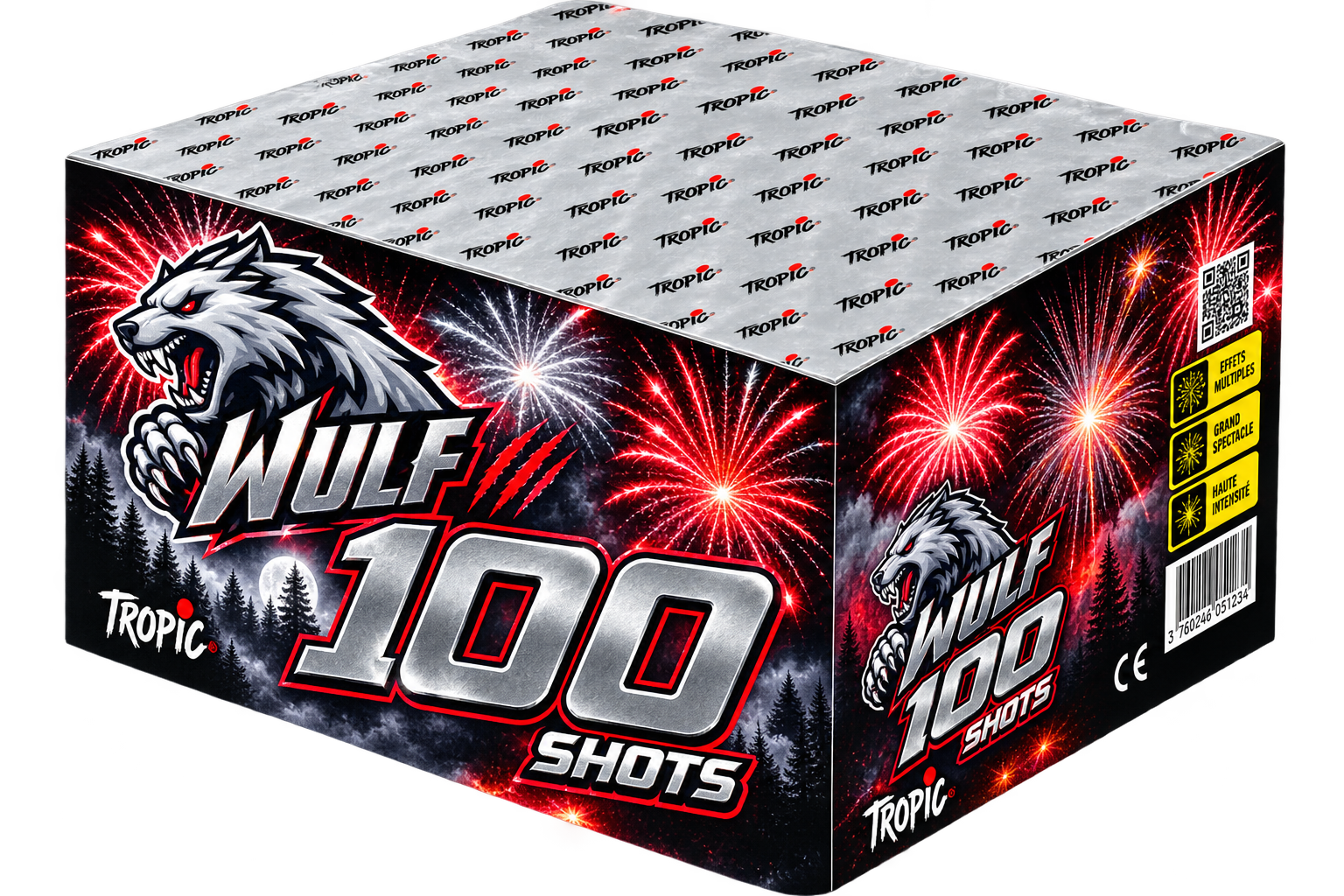Tropic – Batterie Artifices « Wolf » Tb4 100 Coups