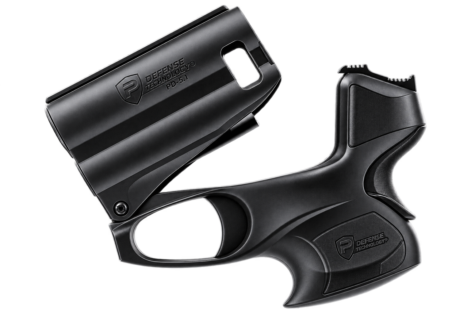Umarex – Pistolet pgs 2 kit black p2p avec lampe 200 lumens intégrée et bombe au poivre