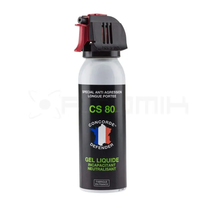 C.D - Bombe Lacrymogène Gel Cs 80 Anti Agression 100 Ml